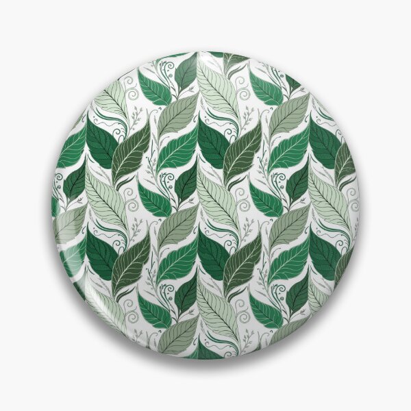 Item preview, Dark Green Botanical Leaf Pattern – Elegant Nature Foliage Design designed and sold by Mousy17.