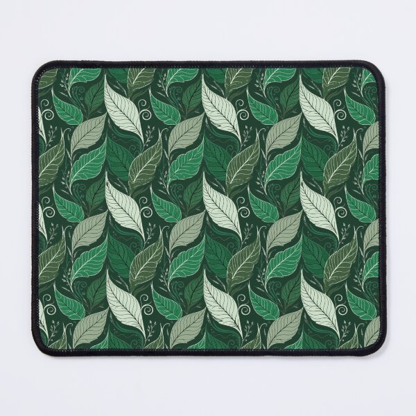 Item preview, Dark Green Botanical Leaf Pattern – Elegant Nature Foliage Design designed and sold by Mousy17.