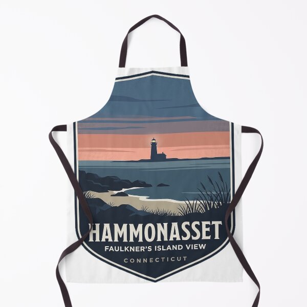 Item preview, Faulkner's Island Light View Sticker - Hammonasset Beach Connecticut designed and sold by DetourDgn.