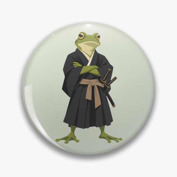 Item preview, Frog Samurai With Crossed Arms designed and sold by Creative_Canvas.
