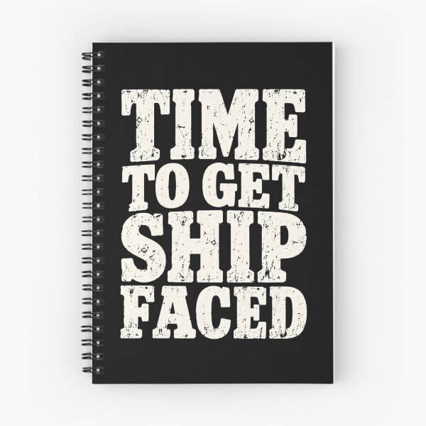 Item preview, time to get ship faced retro distressed quote designed and sold by ROUX-ART.