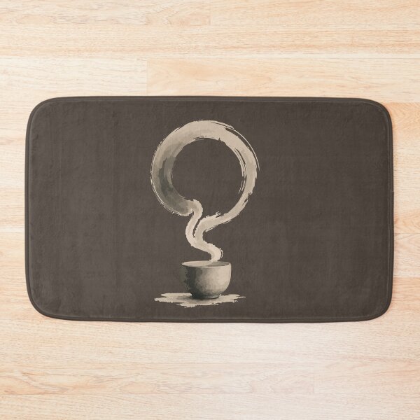 Item preview, Zen Tea Cup with Enso-Inspired Steam designed and sold by SimplePoDesign.