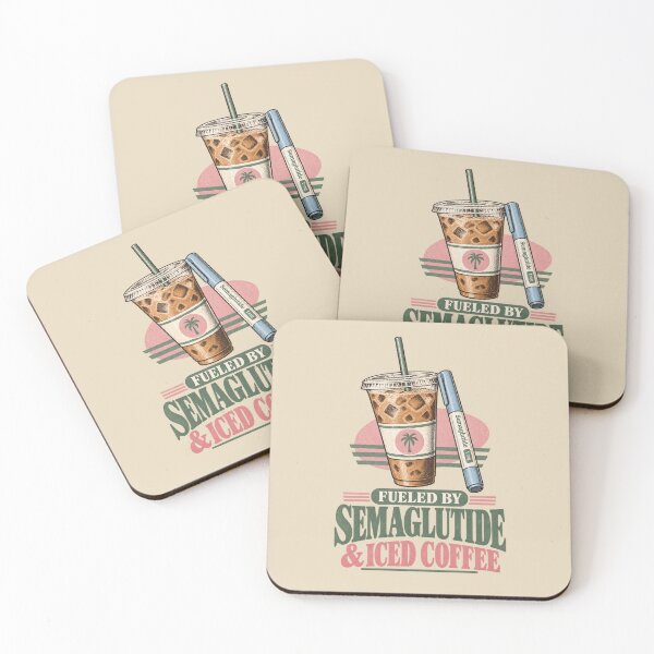 Item preview, Fueled by Semaglutide & Iced Coffee designed and sold by Youmytype.