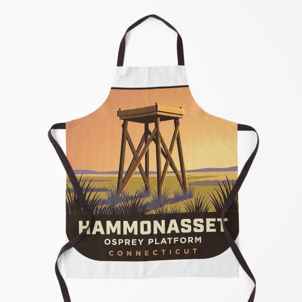 Item preview, Osprey Platform Sticker - Hammonasset Beach State Park Connecticut designed and sold by DetourDgn.