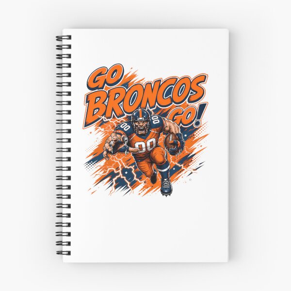 Item preview, Denver Broncos Go Broncos Go Retro Design designed and sold by Patricianighton.