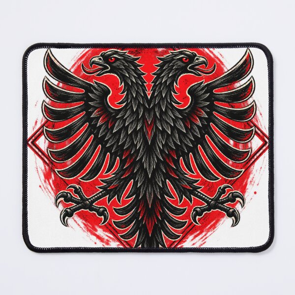 Item preview, Albanian double-headed eagle in red and black designed and sold by VisualLine.al.