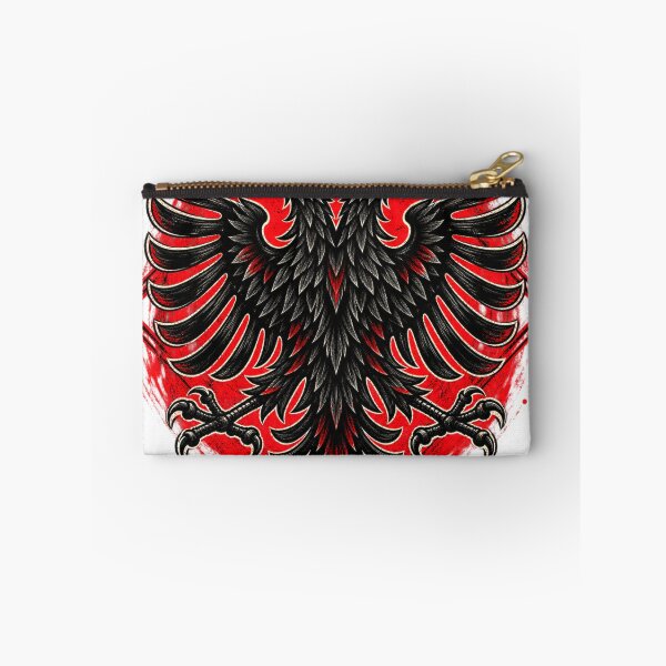 Item preview, Albanian double-headed eagle in red and black designed and sold by NorthPeak Studio.