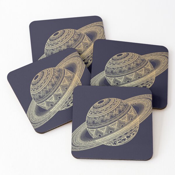 Item preview, Boho Saturn Planet Geometric Mandala Celestial Graphic designed and sold by KiwiRider.