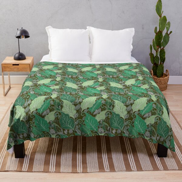 Item preview, Green Botanical Leaves – Elegant Nature Inspired Pattern designed and sold by Mousy17.