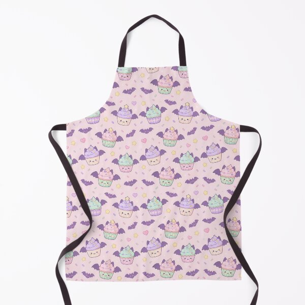 Item preview, Kawaii Bat Cupcake Pattern designed and sold by Soft Berry Studio.