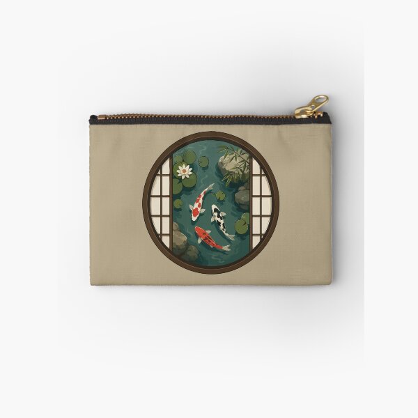 Item preview, Japanese Koi Pond with Water Lilies and Bamboo designed and sold by SimplePoDesign.