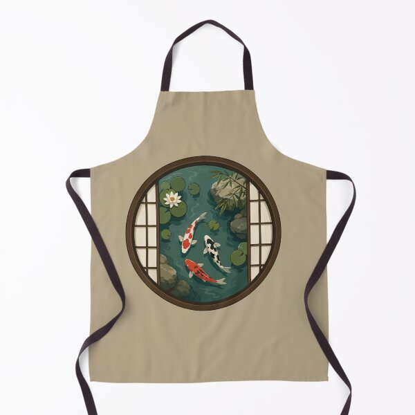 Item preview, Japanese Koi Pond with Water Lilies and Bamboo designed and sold by SimplePoDesign.