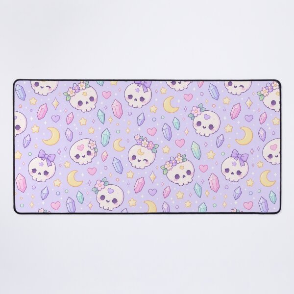 Item preview, Kawaii Magic Skull Pattern designed and sold by Soft Berry Studio.