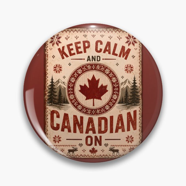 Item preview, Keep Calm and Canadian On Vintage Sweater Slogan designed and sold by Sybille-Yates.