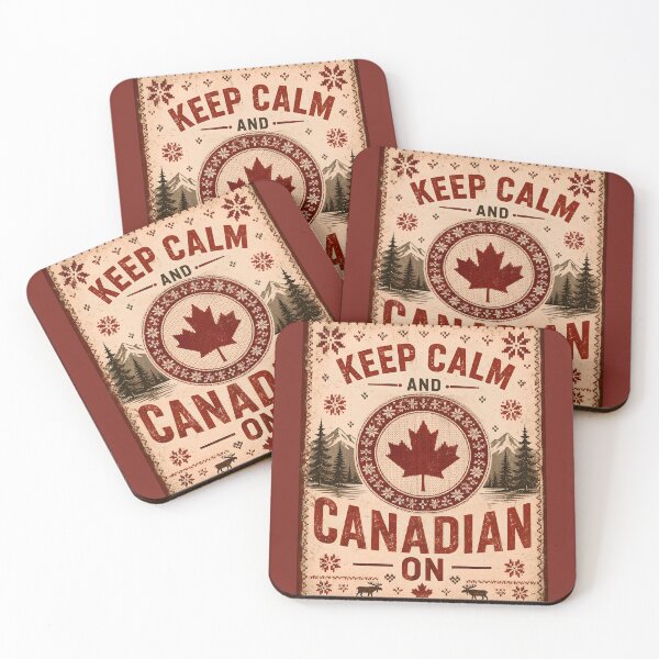 Item preview, Keep Calm and Canadian On Vintage Sweater Slogan designed and sold by Sybille-Yates.