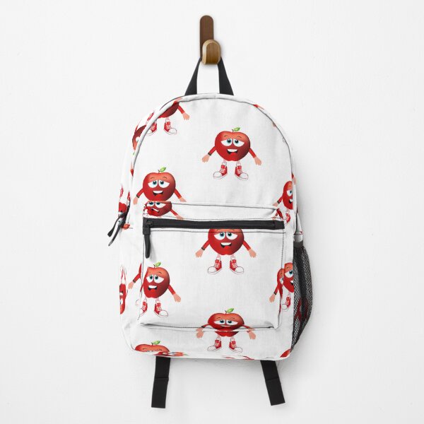 Item preview, Satisfied Red Apple Animated Character - Boy Version designed and sold by ExpressiveToon.