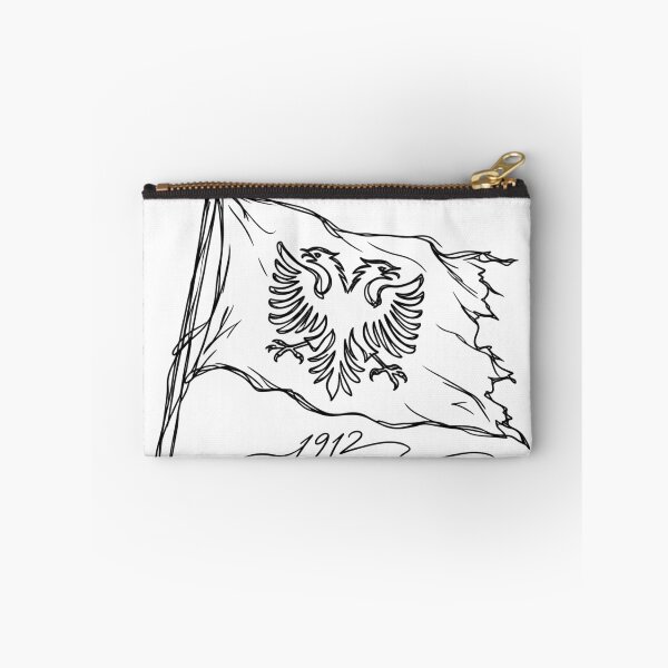 Item preview, Albanian flag 1912 as hand-drawn line art designed and sold by NorthPeak Studio.