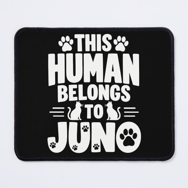 Item preview, cat lover human belongs to cats with paw prints designed and sold by ROUX-ART.