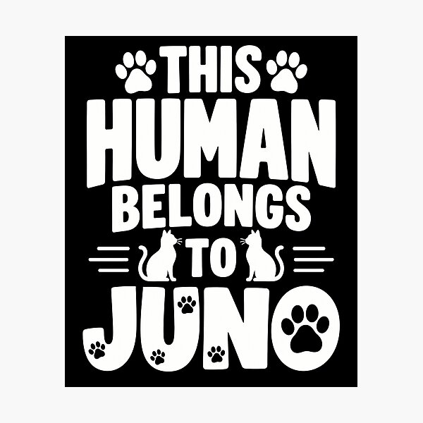 Item preview, cat lover human belongs to cats with paw prints designed and sold by ROUX-ART.