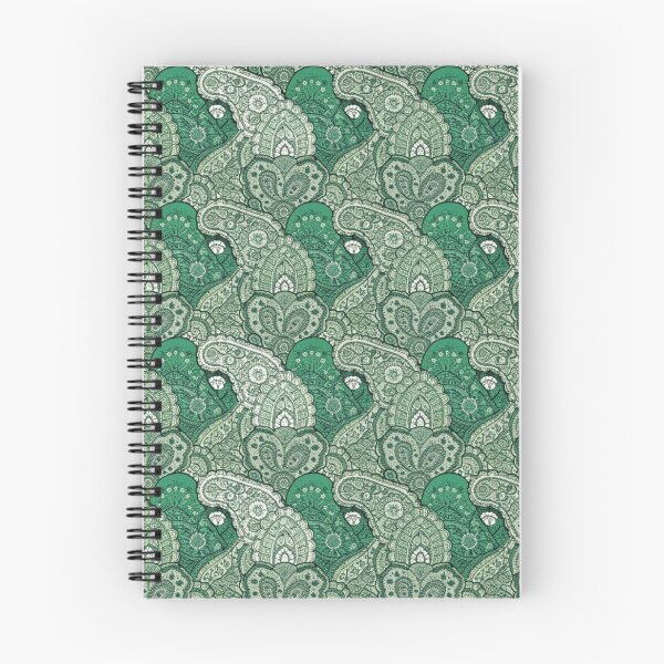 Item preview, Emerald Paisley Garden – Intricate Vintage Green Floral Pattern designed and sold by Mousy17.