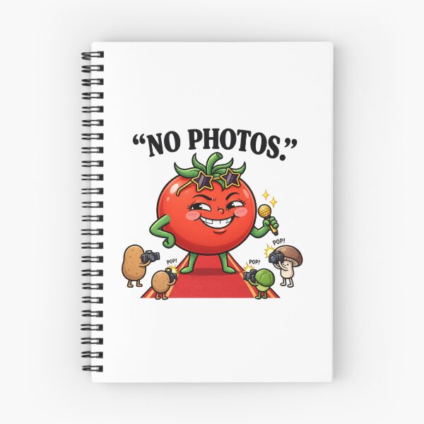 Item preview, No Photos Funny Tomato | Kawaii Vegetable Celebrity Paparazzi Humor designed and sold by MrDev.