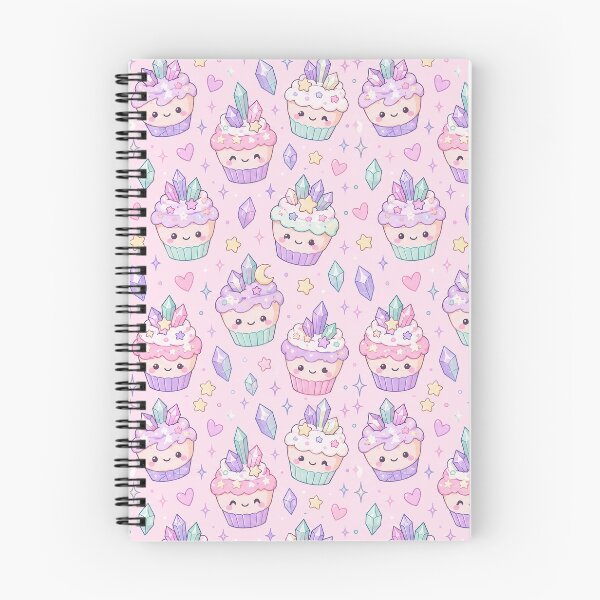 Item preview, Kawaii Crystal Cupcake Pattern designed and sold by Soft Berry Studio.