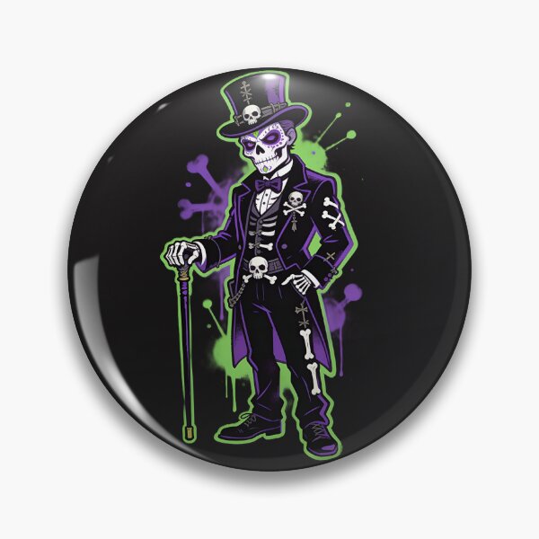 Item preview, Baron Samedi Voodoo Skull God Gothic Skeleton designed and sold by GodsMonsterss.