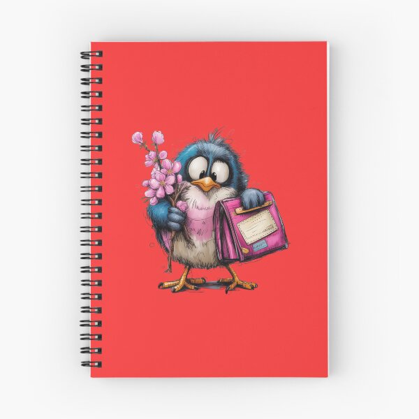 Item preview, A whimsical cartoon illustration of a cute bird character with a grumpy expression designed and sold by 123ks.