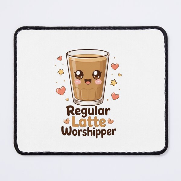 Item preview, Regular Latte Worshipper Kawaii Coffee Cup Design designed and sold by HOODYBUDSTYLES.