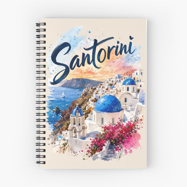 Item preview, Santorini Coastal Paradise Vintage Greek Island designed and sold by Rosie's Wildflower Boutique.