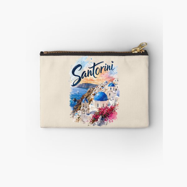 Item preview, Santorini Coastal Paradise Vintage Greek Island designed and sold by Rosie's Wildflower Boutique.