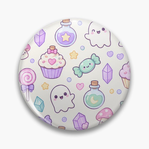 Item preview, Kawaii Magical Treat Mix Pattern designed and sold by Soft Berry Studio.