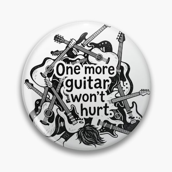 Item preview, One More Guitar Won't Hurt - Embracing Guitars designed and sold by ThreadRiotTees.