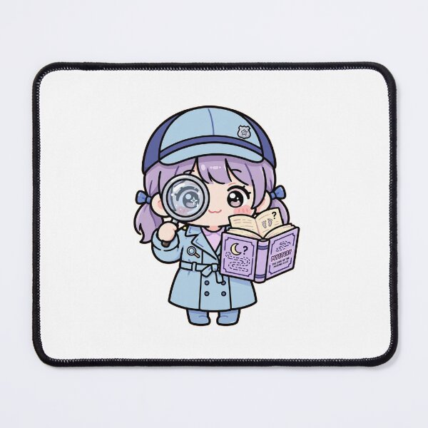 Item preview, Mystery Detective Book - Cute Girl with Magnifying Glass Reading Mystery - Thriller Book Lover Sticker designed and sold by Cozy Book Club.