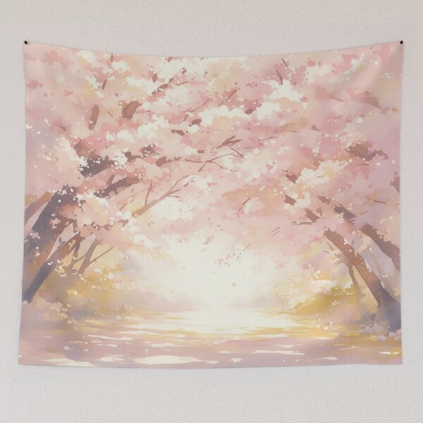 Item preview, Sakura Blossom Path | Dreamy Anime Spring Scenery designed and sold by bella-rosa87.