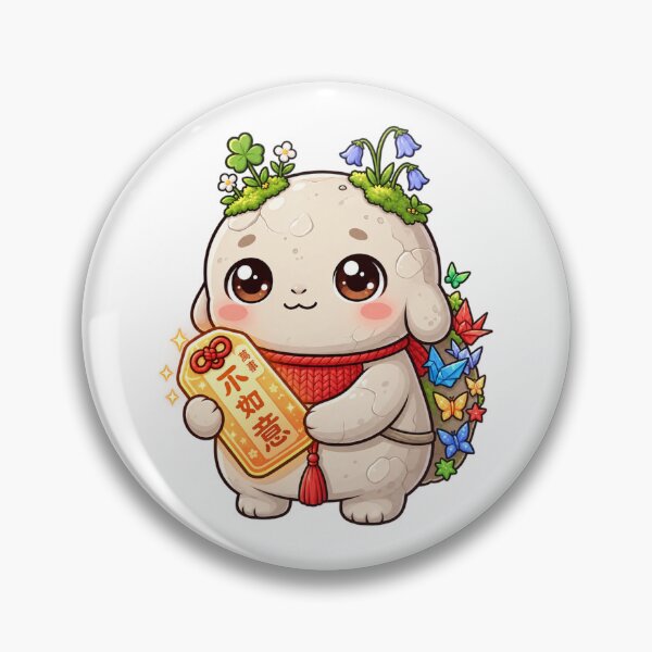Item preview, Kawaii Chinese Good Luck Charm | Cute Lucky Fortune Auspicious Character designed and sold by MrDev.