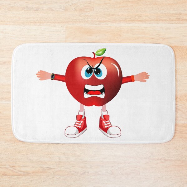 Item preview, Angry Red Apple Animated Character - Boy Version designed and sold by ExpressiveToon.