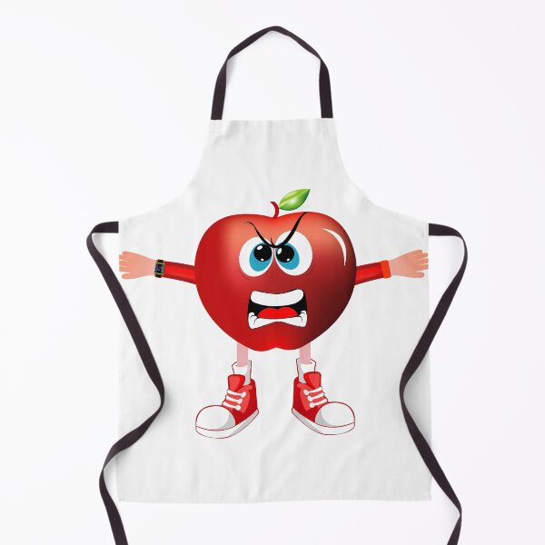 Item preview, Angry Red Apple Animated Character - Boy Version designed and sold by ExpressiveToon.