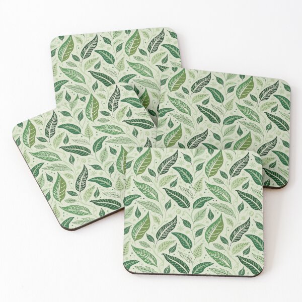 Item preview, Enchanted Green Foliage – Whimsical Botanical Leaves Seamless Pattern designed and sold by Mousy17.