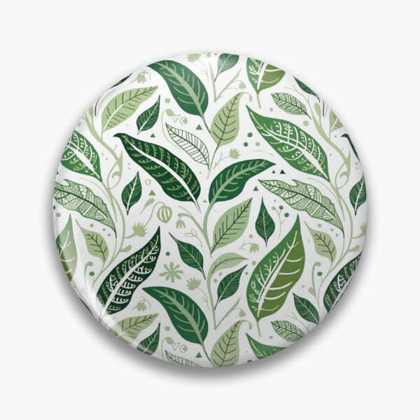 Item preview, Enchanted Green Foliage – Whimsical Botanical Leaves Seamless Pattern designed and sold by Mousy17.