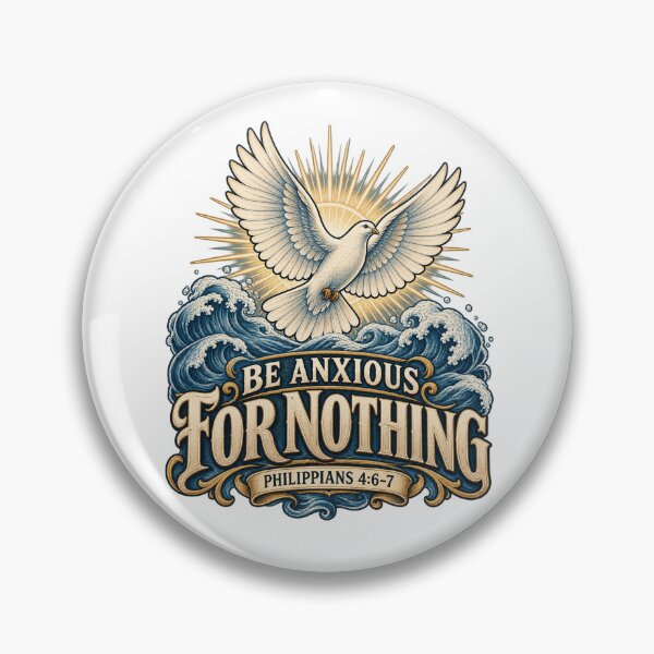 Item preview, Be Anxious for Nothing – Philippians 4:6–7 Christian Faith designed and sold by FaithArt777.