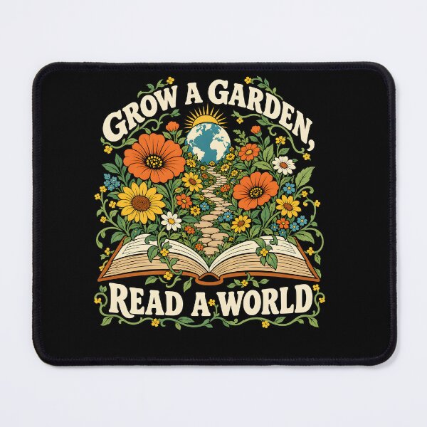 Item preview, Grow a Garden Read a World Gardening Reading Book Lover designed and sold by clothesy7.