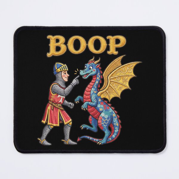Item preview, Medieval Knight Boops Dragon designed and sold by TeeARTHY.