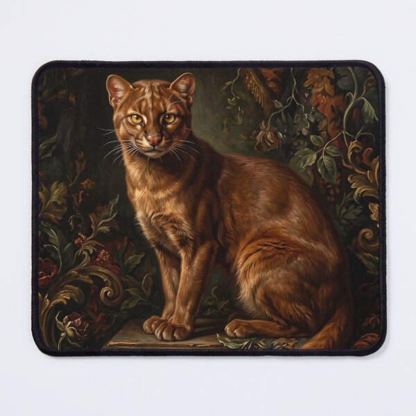 Item preview, Regal Jaguarundi Full Body Oil Portrait designed and sold by Real Beast Art.