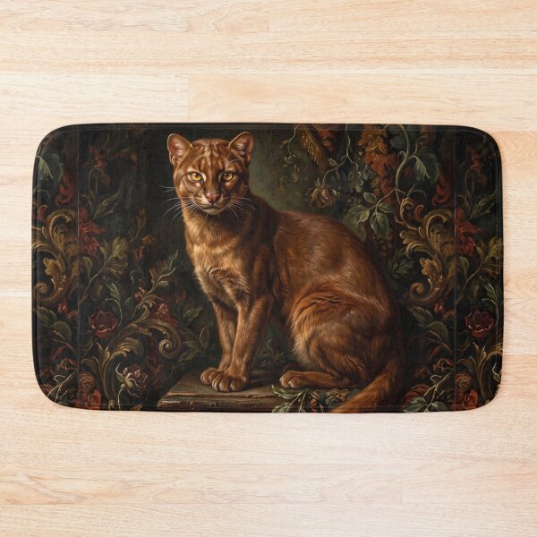 Item preview, Regal Jaguarundi Full Body Oil Portrait designed and sold by Real Beast Art.