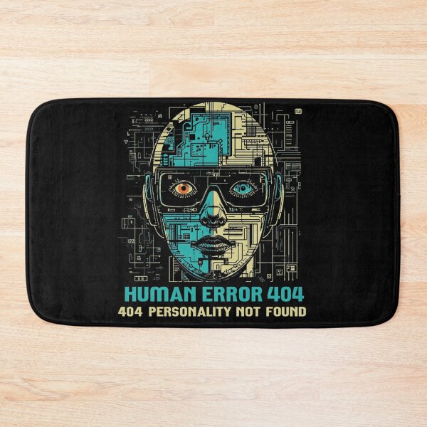 Item preview, Programmer Humor Human Error 404 designed and sold by ChicTrendz.
