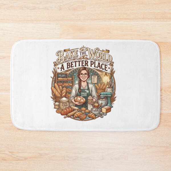 Item preview, Bake the World a Better Place – Professional Bakery Chef Design designed and sold by PixelStyle Studio.