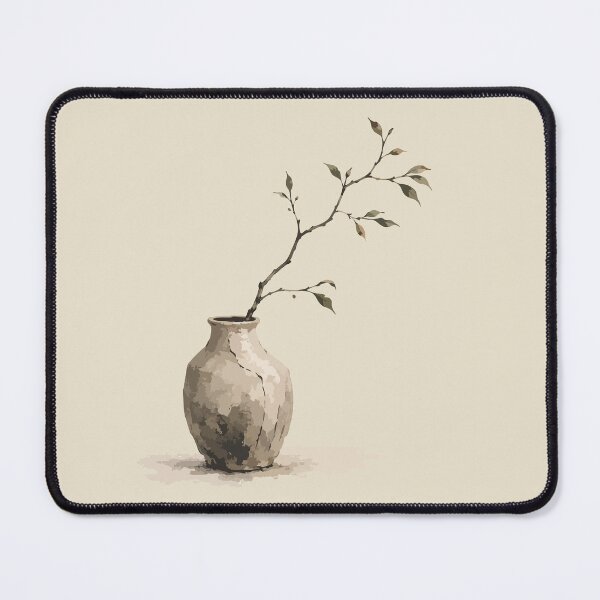 Item preview, Japanese Wabi-Sabi Branch in Rustic Ceramic Vase designed and sold by SimplePoDesign.
