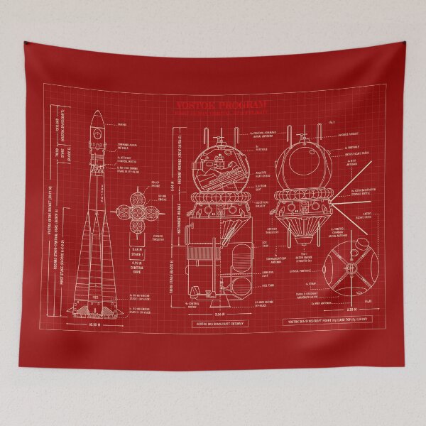 Item preview, Vostok Program. First Human Orbital Spaceflight (Red Blueprint) designed and sold by BGALAXY.