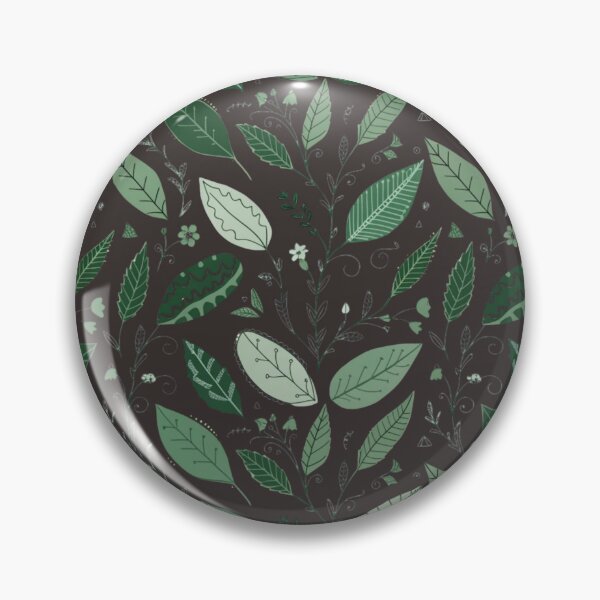 Item preview, Whimsical Green Botanical Leaves – Vintage Nature Seamless Pattern designed and sold by Mousy17.